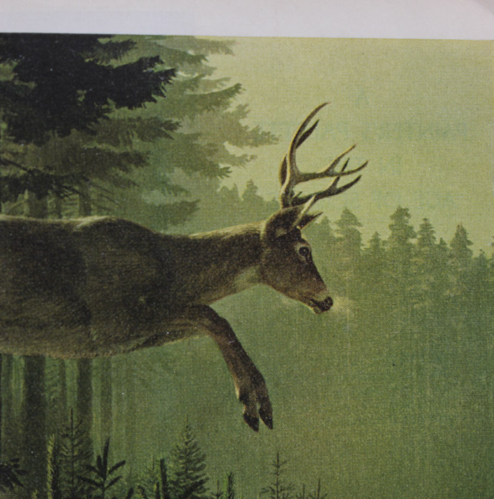 Stan Galli Gouache Painting on Board For Weyerhaeuser Advertising