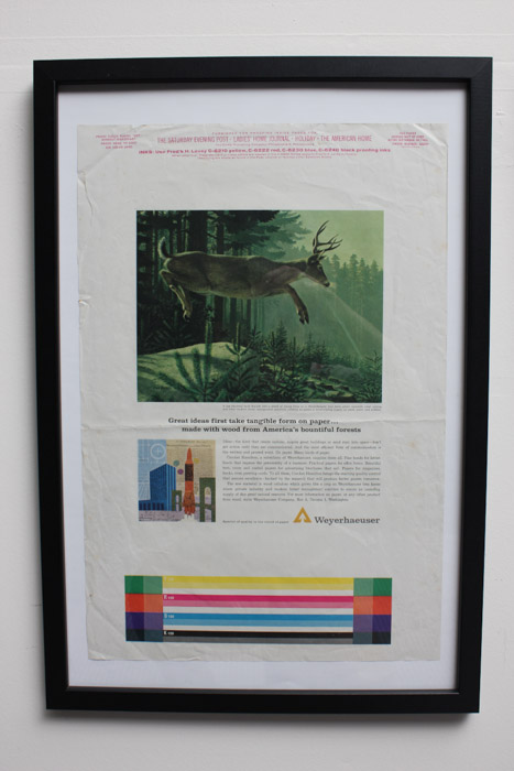 Stan Galli Gouache Painting on Board For Weyerhaeuser Advertising