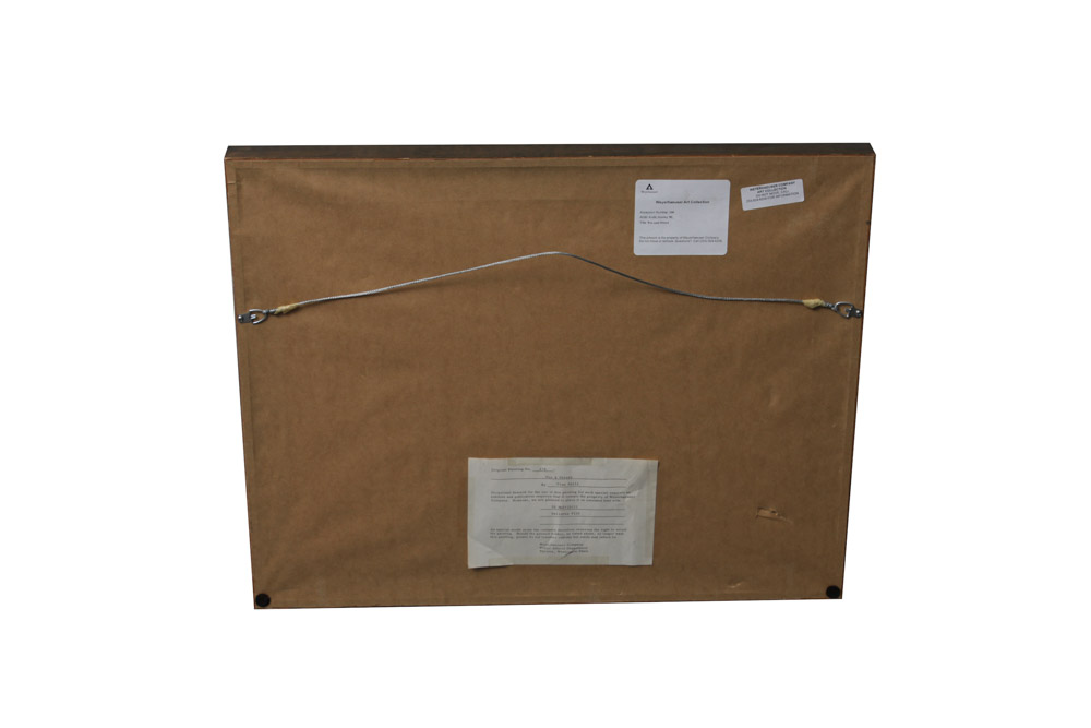 1959 Stan Galli Painting "Fox and Otters" for Weyerhaeuser Advertising