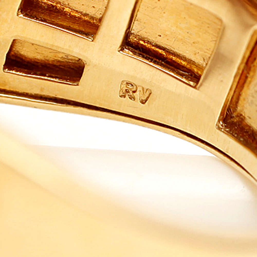 18K Gold Multi Gemstone Ring