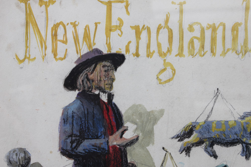 Stan Galli "New England" Painting for United Air Lines