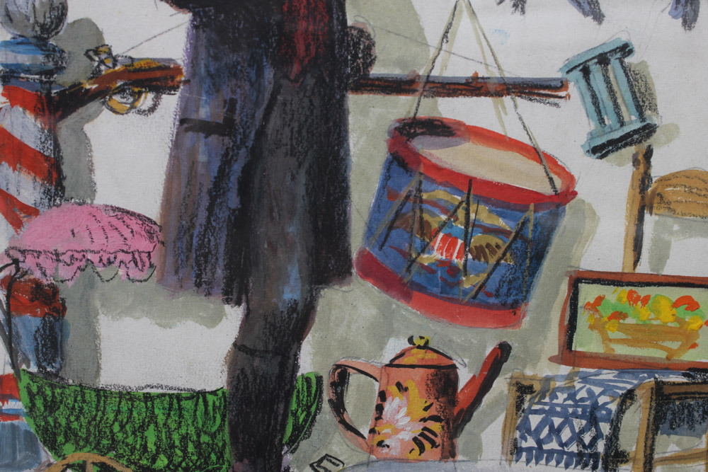 Stan Galli "New England" Painting for United Air Lines