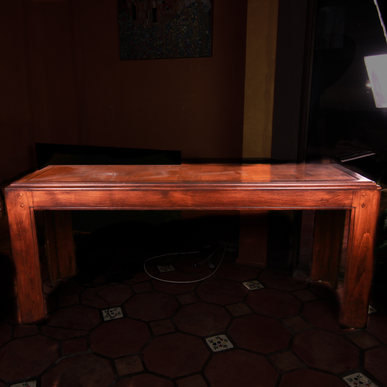 Wooden Parquet Top Table