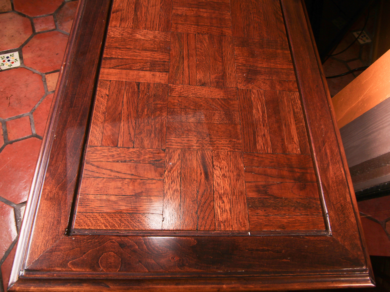 Wooden Parquet Top Table