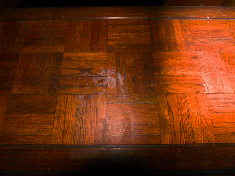 Wooden Parquet Top Table