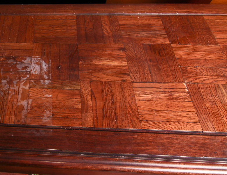 Wooden Parquet Top Table