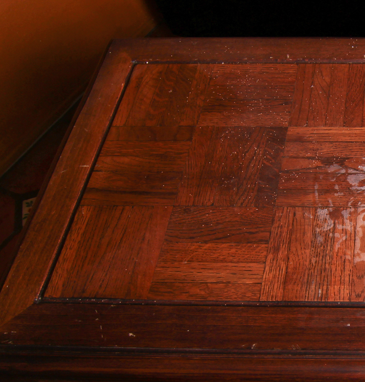 Wooden Parquet Top Table