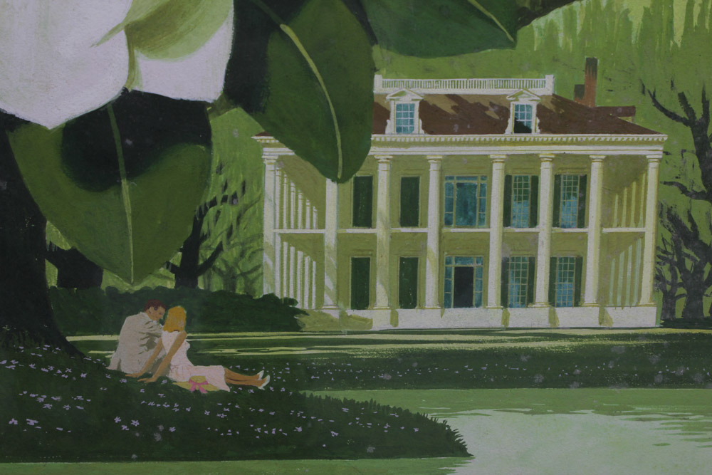 Stan Galli New Orleans Study Painting for United Air Lines