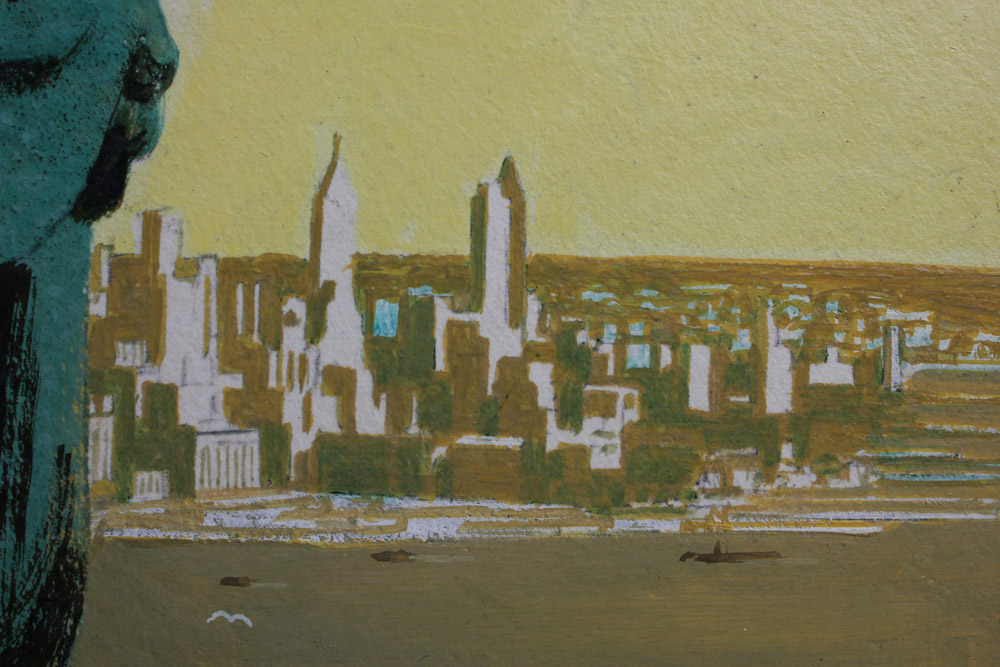 1960 Stan Galli "New York" Painting for United Air Lines