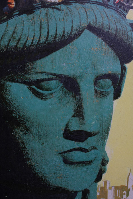 1960 Stan Galli "New York" Painting for United Air Lines