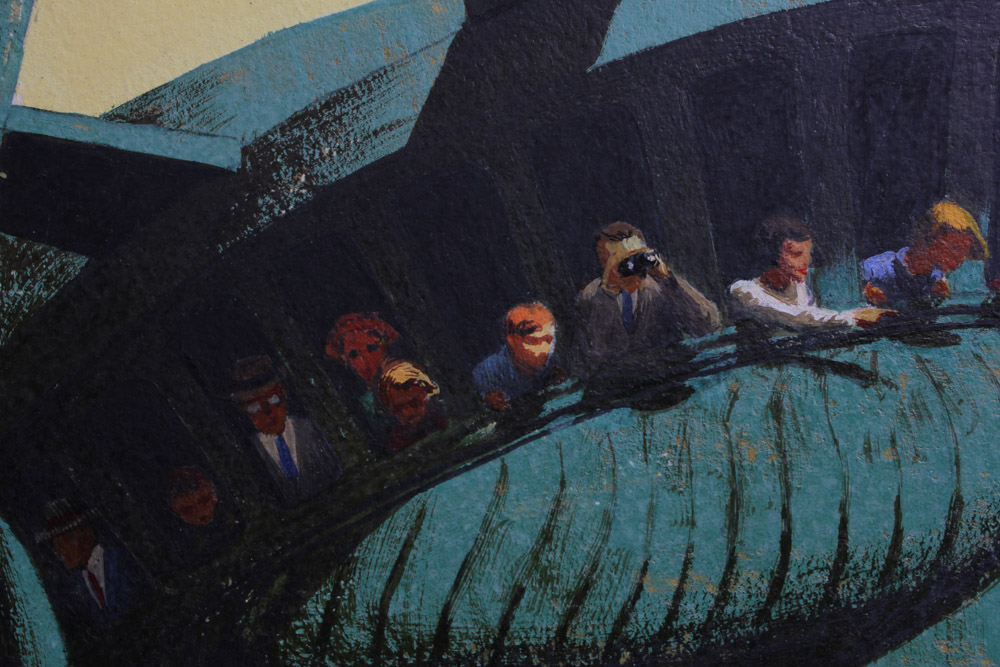 1960 Stan Galli "New York" Painting for United Air Lines