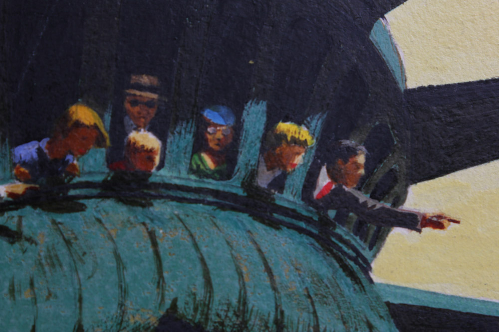 1960 Stan Galli "New York" Painting for United Air Lines