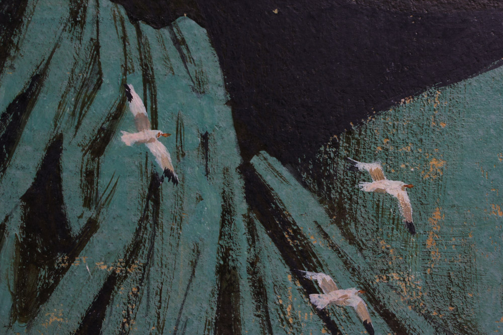 1960 Stan Galli "New York" Painting for United Air Lines