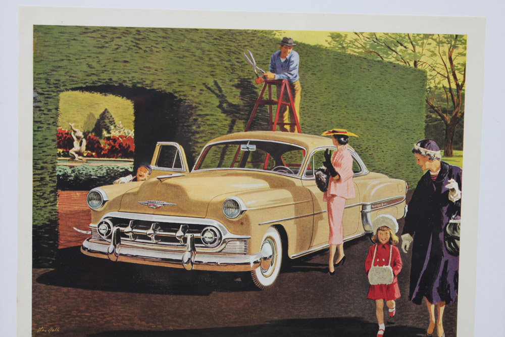 1953 Chevrolet Advertisement, Art by Stan Galli