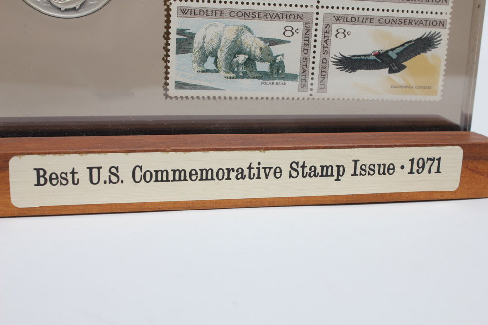 1971 Best U.S. Commemorative Stamp Award for Stan Galli