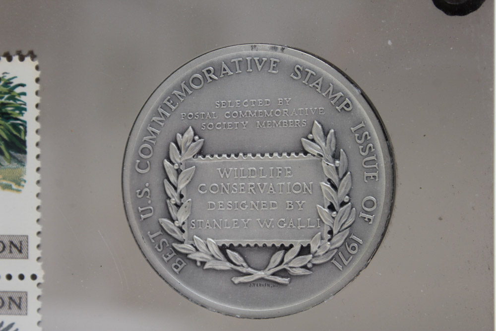 1971 Best U.S. Commemorative Stamp Award for Stan Galli