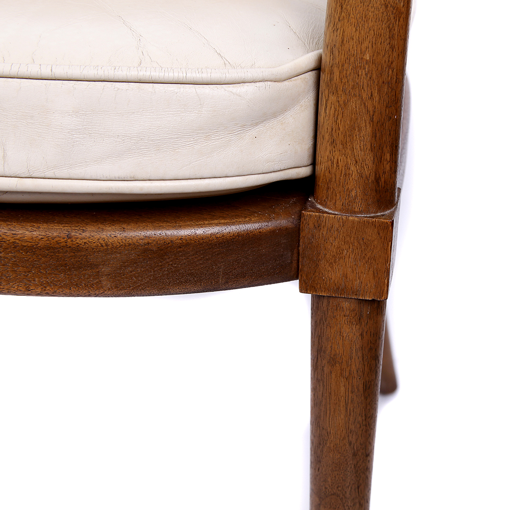 Mid Century Modern Caned Armchairs in the Style of Bert England