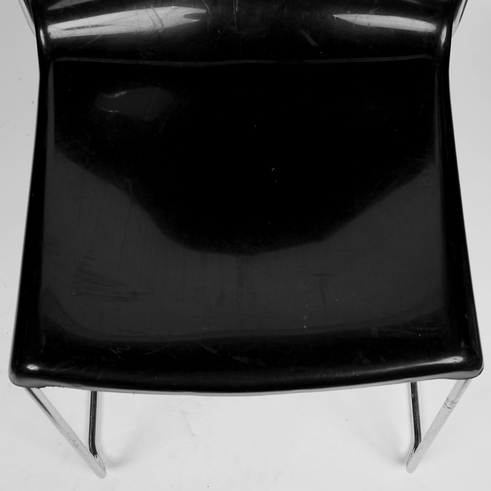 Mid-Century Plastic and Chrome Office Chairs