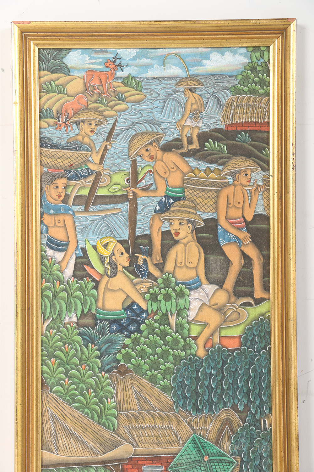 Pair of Framed Balinese Paintings