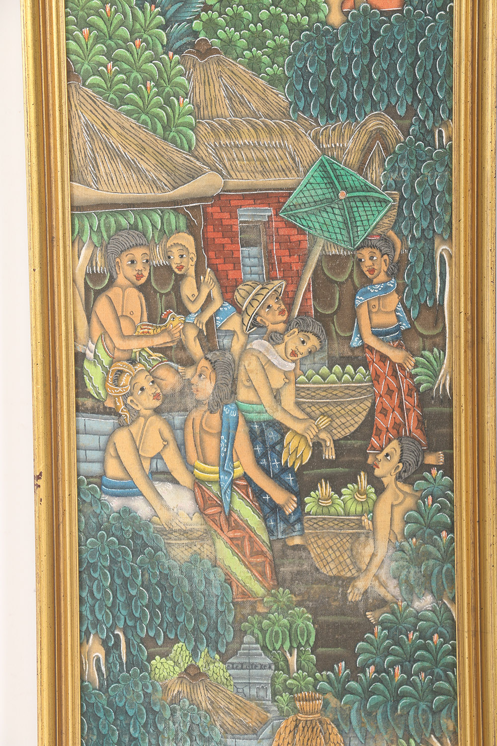 Pair of Framed Balinese Paintings