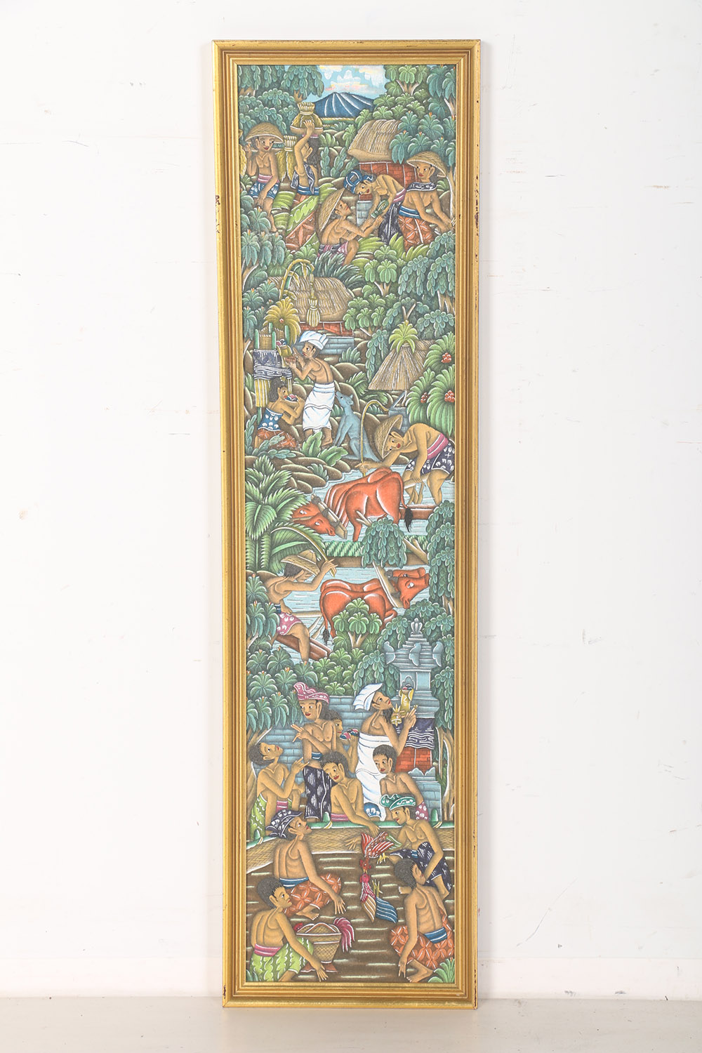 Pair of Framed Balinese Paintings