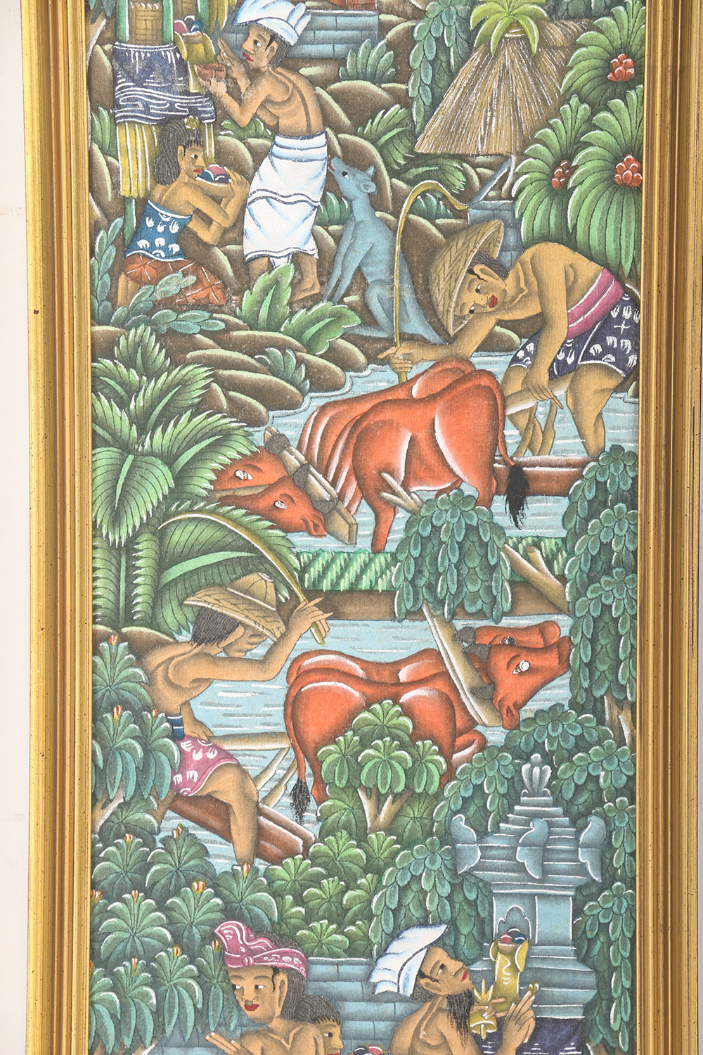 Pair of Framed Balinese Paintings