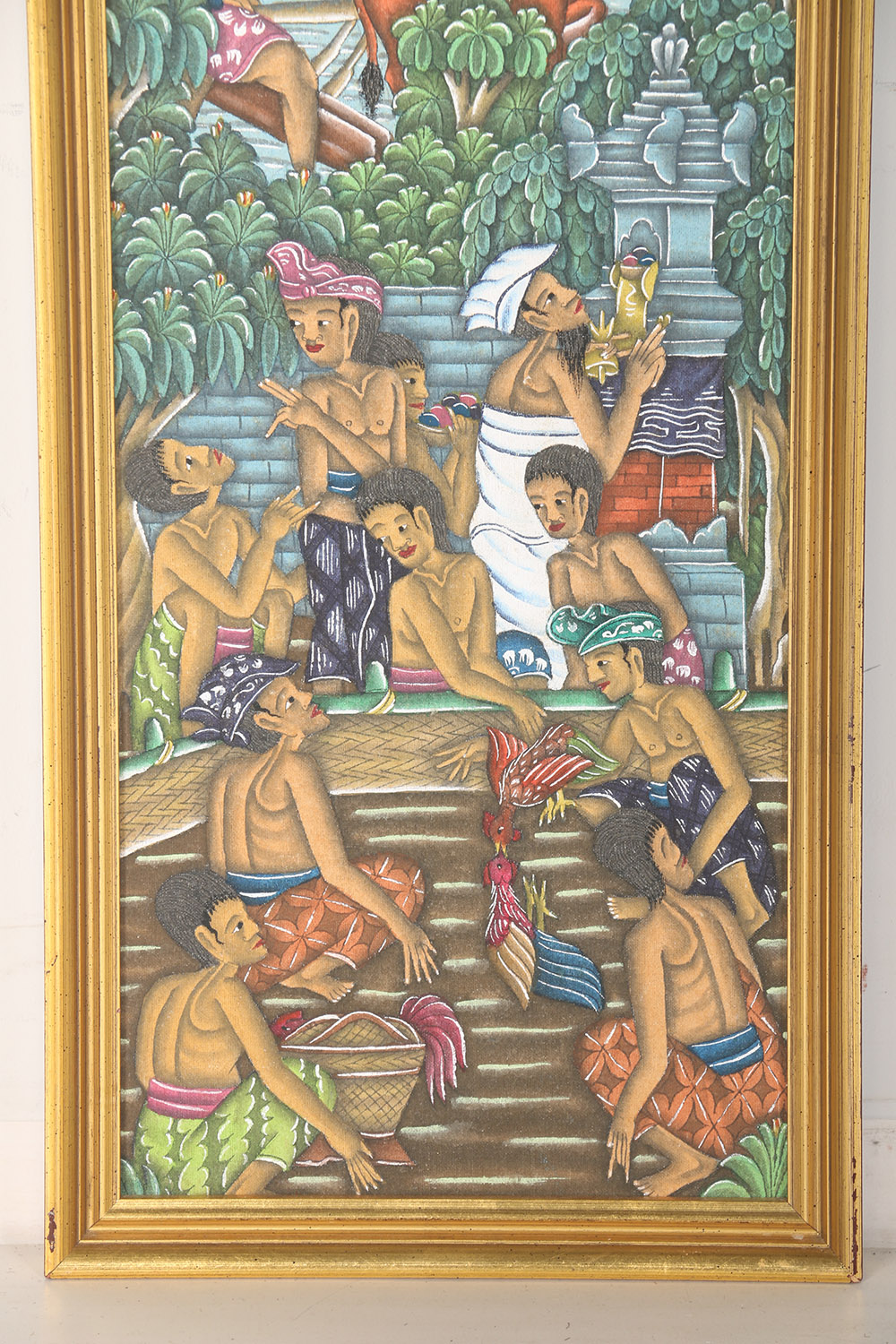 Pair of Framed Balinese Paintings