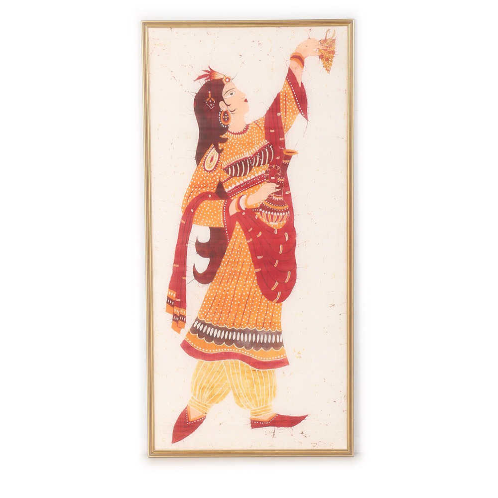 Framed Batik on Silk