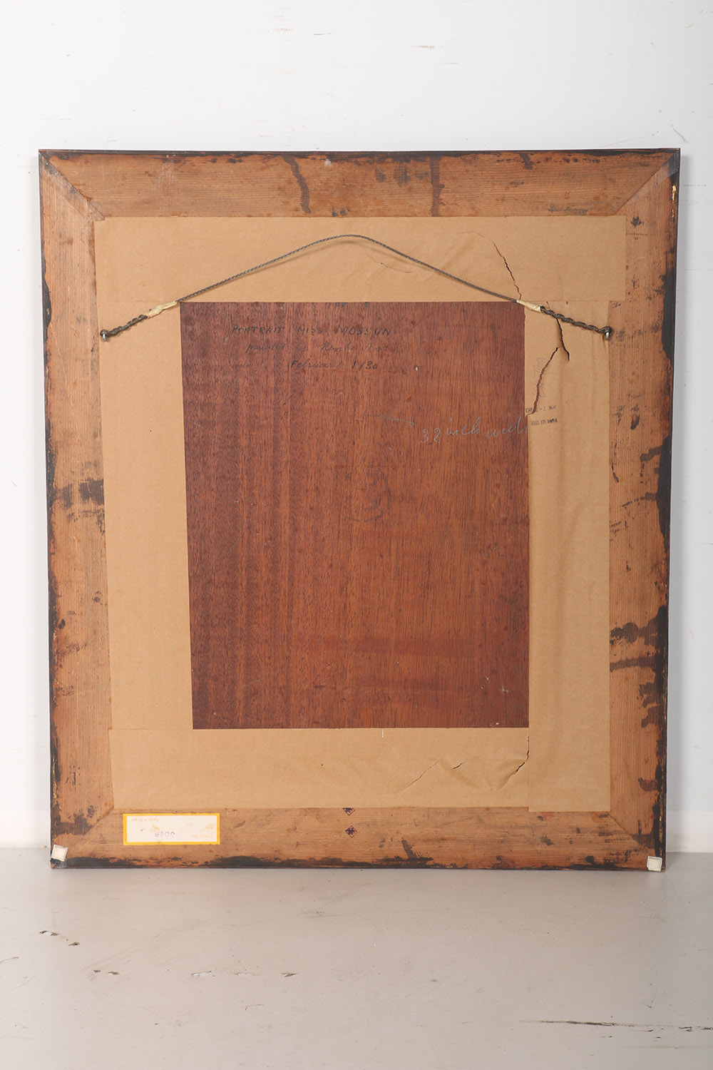 Oil on Board Portrait of Siblings