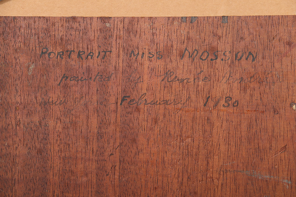 Oil on Board Portrait of Siblings