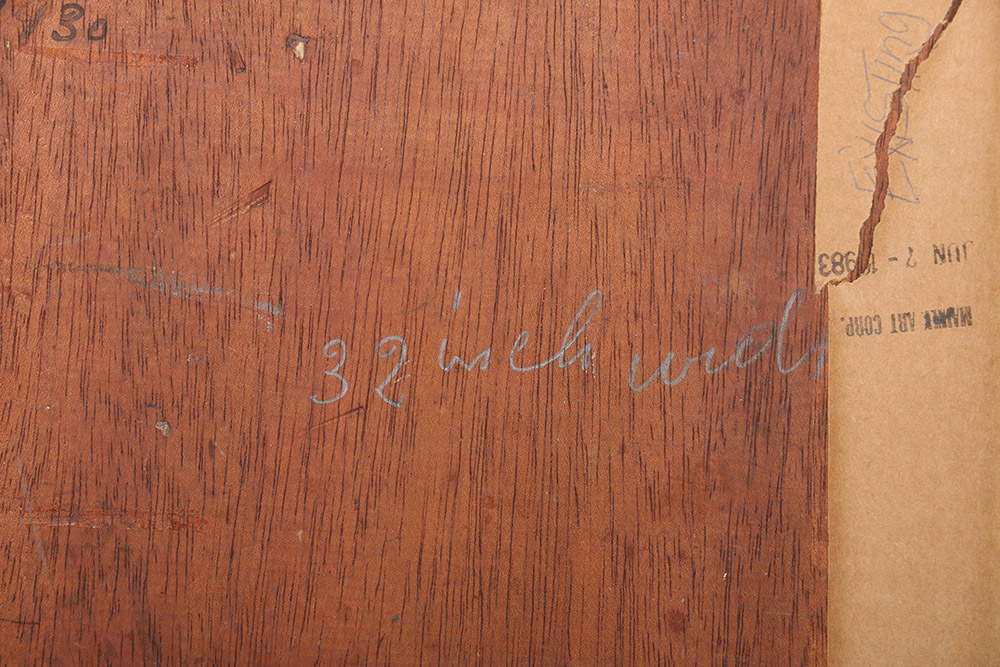 Oil on Board Portrait of Siblings