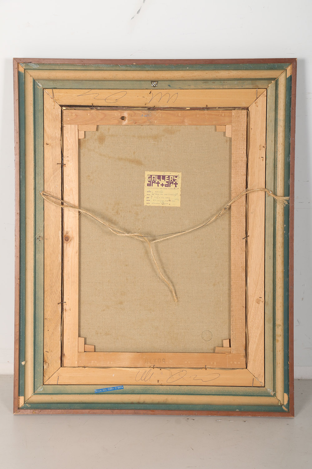 Aldo Mari Oil on Canvas "Pella Sul Lago d'Orta"