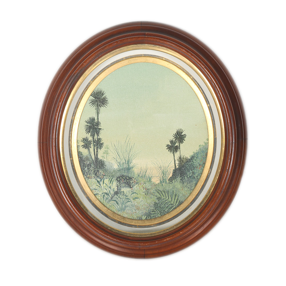 Original Acrylic on Canvas Board of a Tropical Landscape