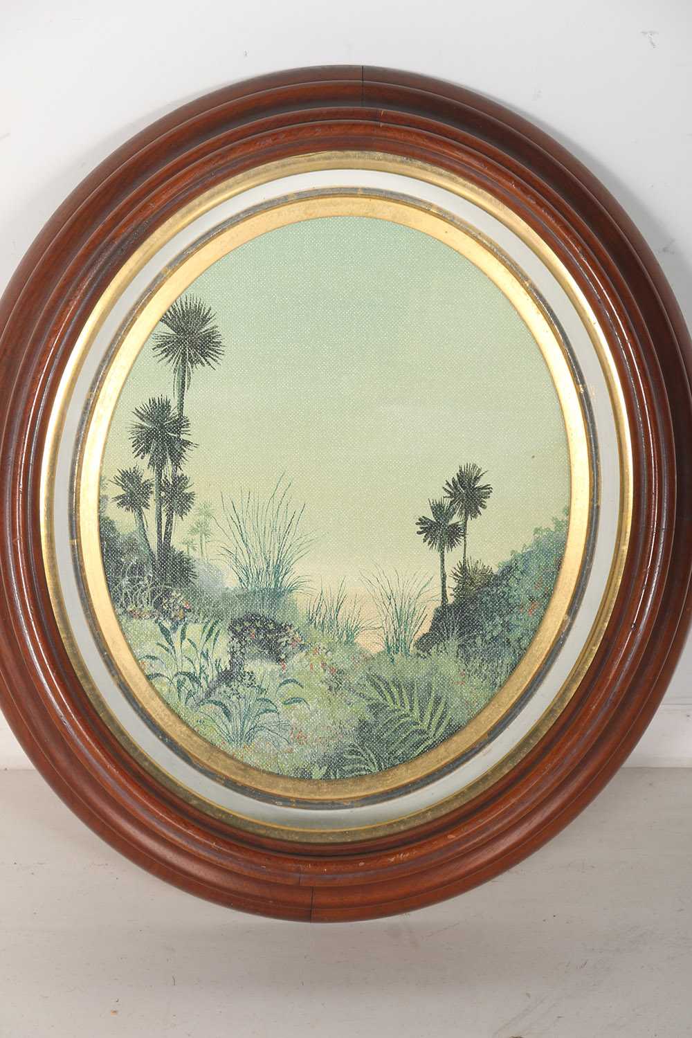 Original Acrylic on Canvas Board of a Tropical Landscape