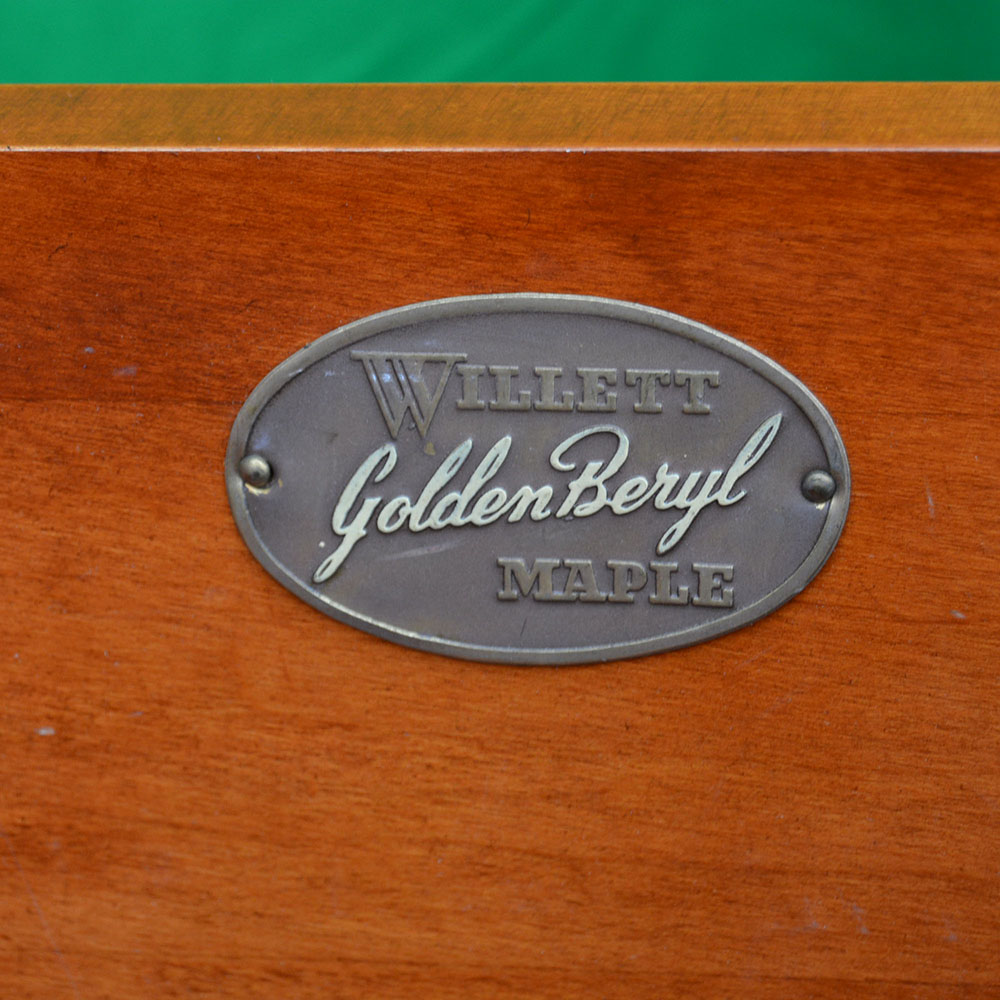 Pair of Willett Golden Beryl Solid Maple Dough Box Tables