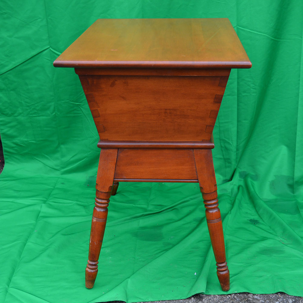 Pair of Willett Golden Beryl Solid Maple Dough Box Tables