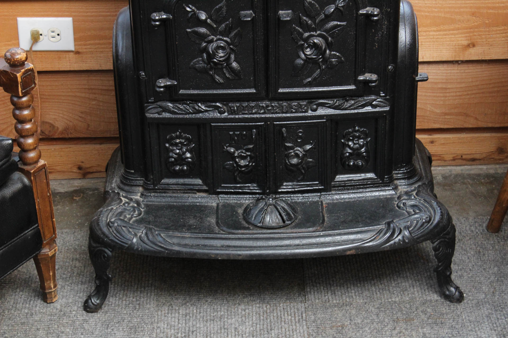 Jewett & Root "Wild-Rose No. 8" Cast Iron Stove