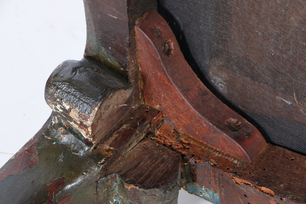 Late 18th Century Italian Rococo Polychromed Side Chair