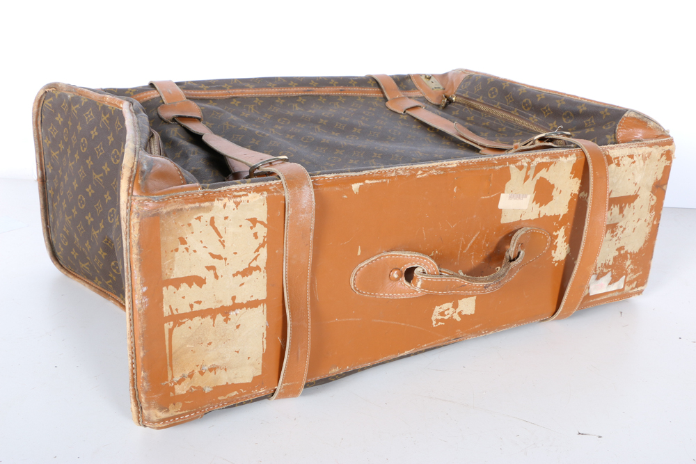 Vintage French Company for Louis Vuitton Monogram Luggage Suitcase