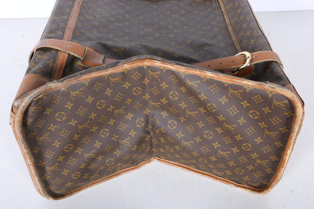 Vintage French Company for Louis Vuitton Monogram Luggage Suitcase