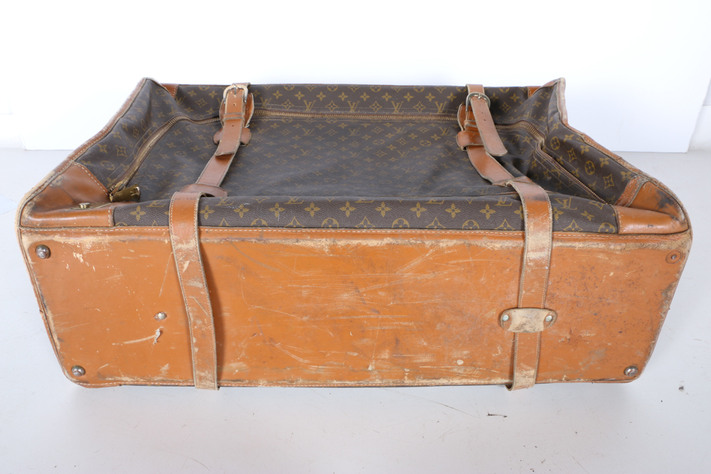 Vintage French Company for Louis Vuitton Monogram Luggage Suitcase
