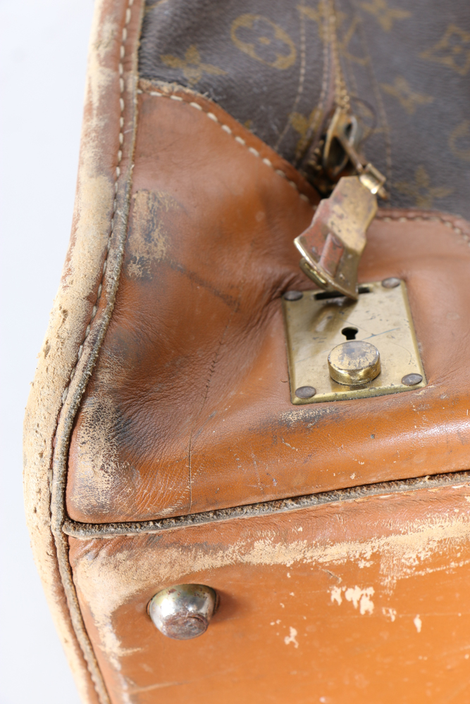 Vintage French Company for Louis Vuitton Monogram Luggage Suitcase