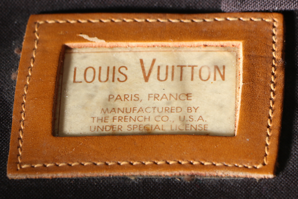 Vintage French Company for Louis Vuitton Monogram Luggage Suitcase