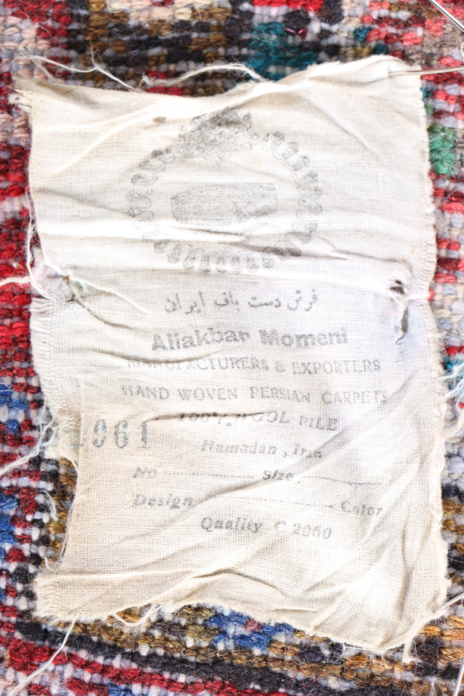 Original Aliakbar Momeni Hand Knotted Hamadan Accent Rug