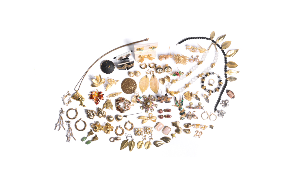 Collection of Costume Brooches and Earrings