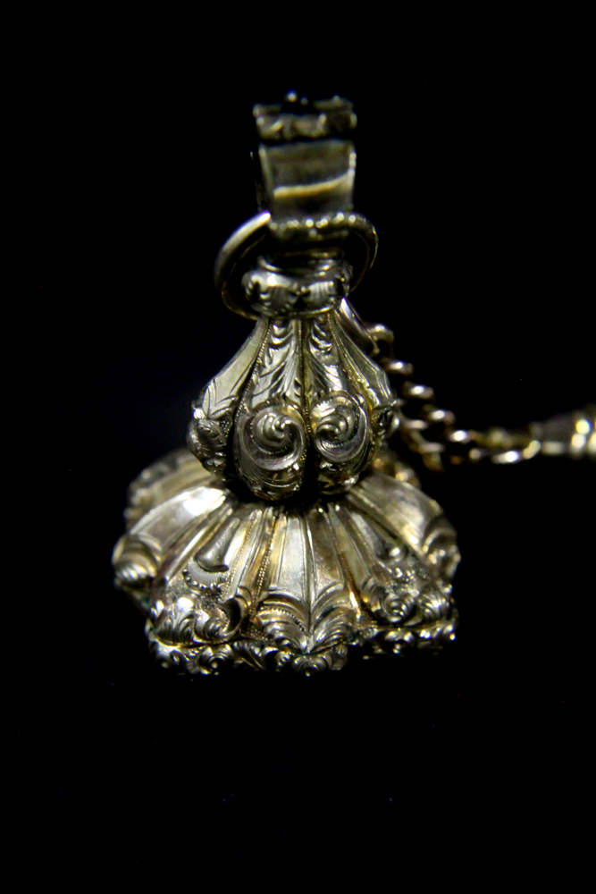 Waltham Cronometro Victoria Pocket Watch in 18K Gold Case with 14K Gold Fob with Green Stone and Key