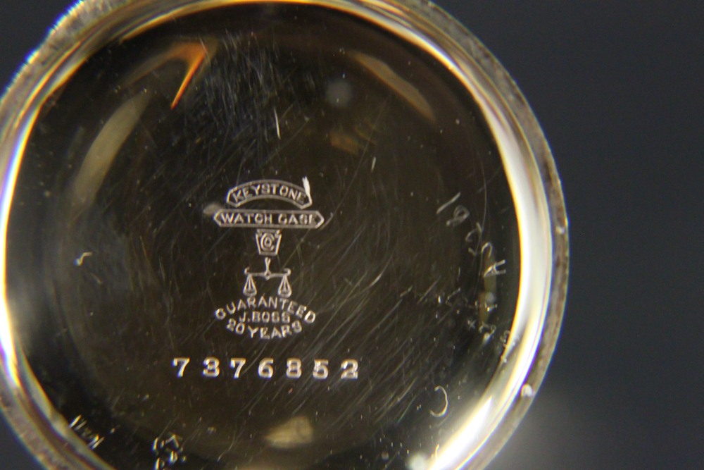 Waltham Pocket Watch in Keystone 20years Warranted Case