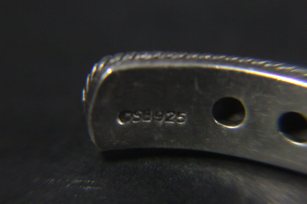 Sterling Silver Cuff Bracelet with Multi-Colored Stones