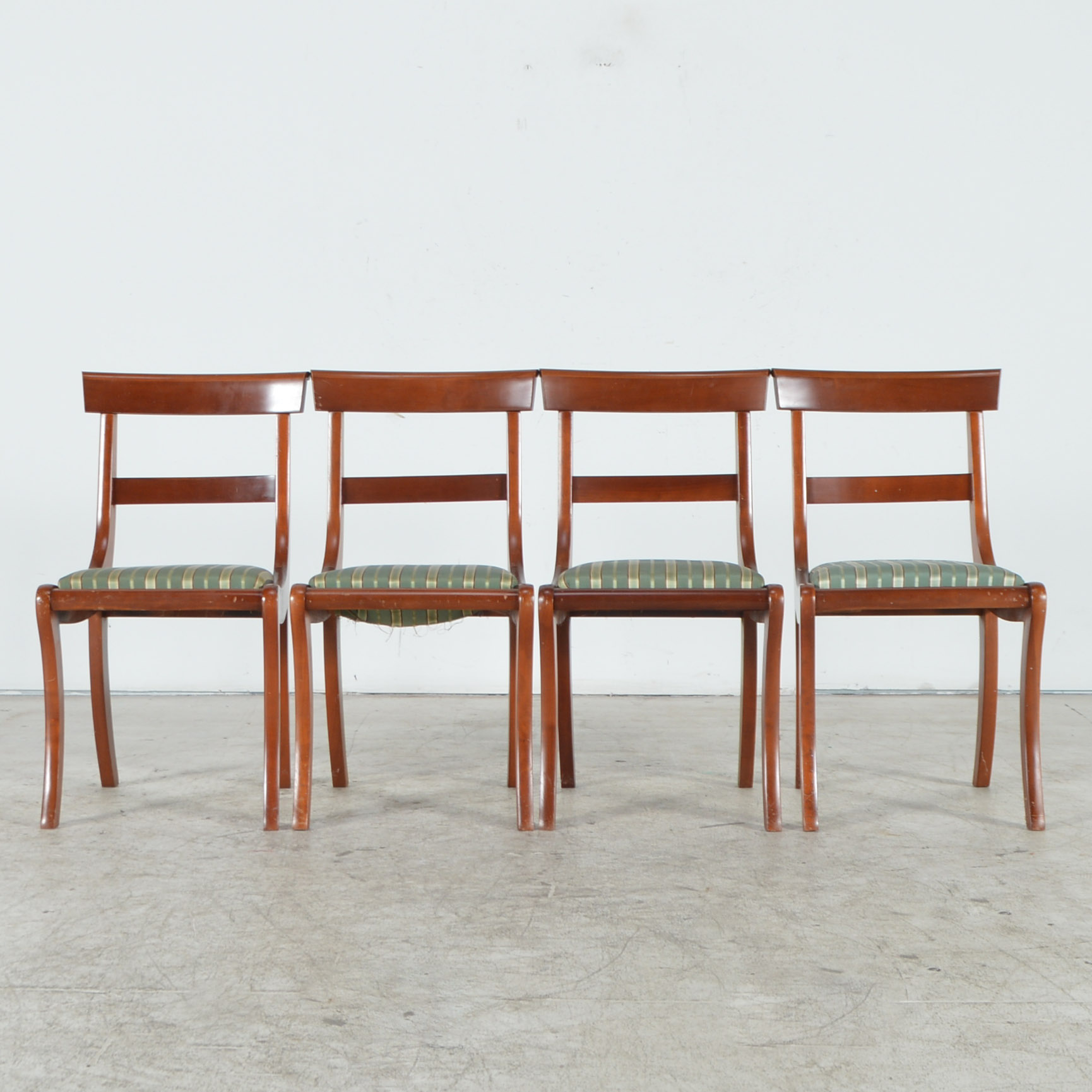 Set of Four Cherry Dining Chairs