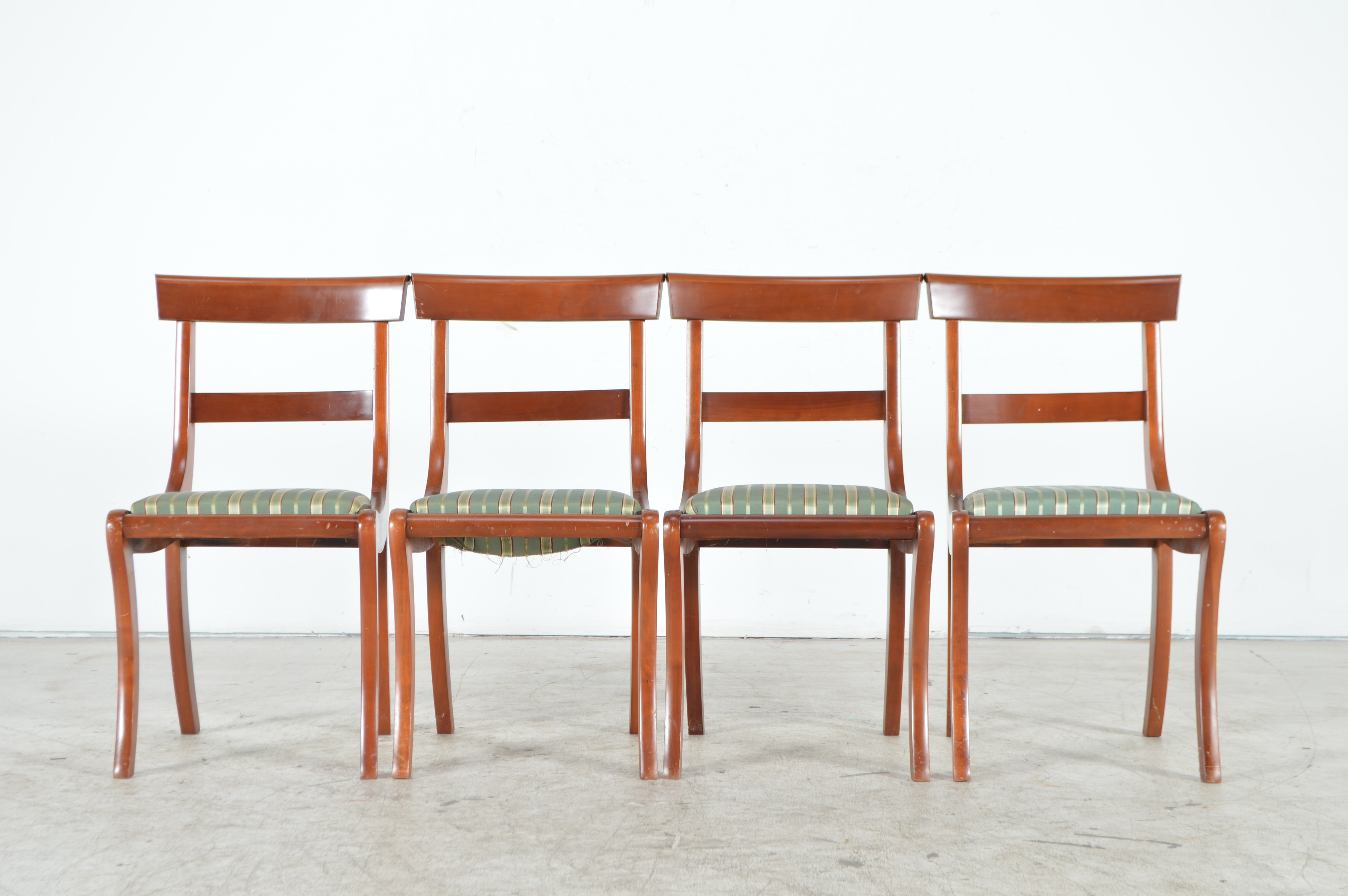 Set of Four Cherry Dining Chairs